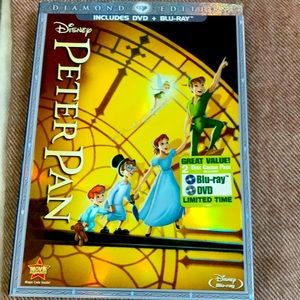 Peter Pan (Blu-ray/DVD, 2013, 2-Disc Set, Diamond Edition DVD/Blu-ray)